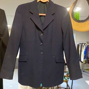 RJ Classics wool blend show coat. Navy. Size 8L